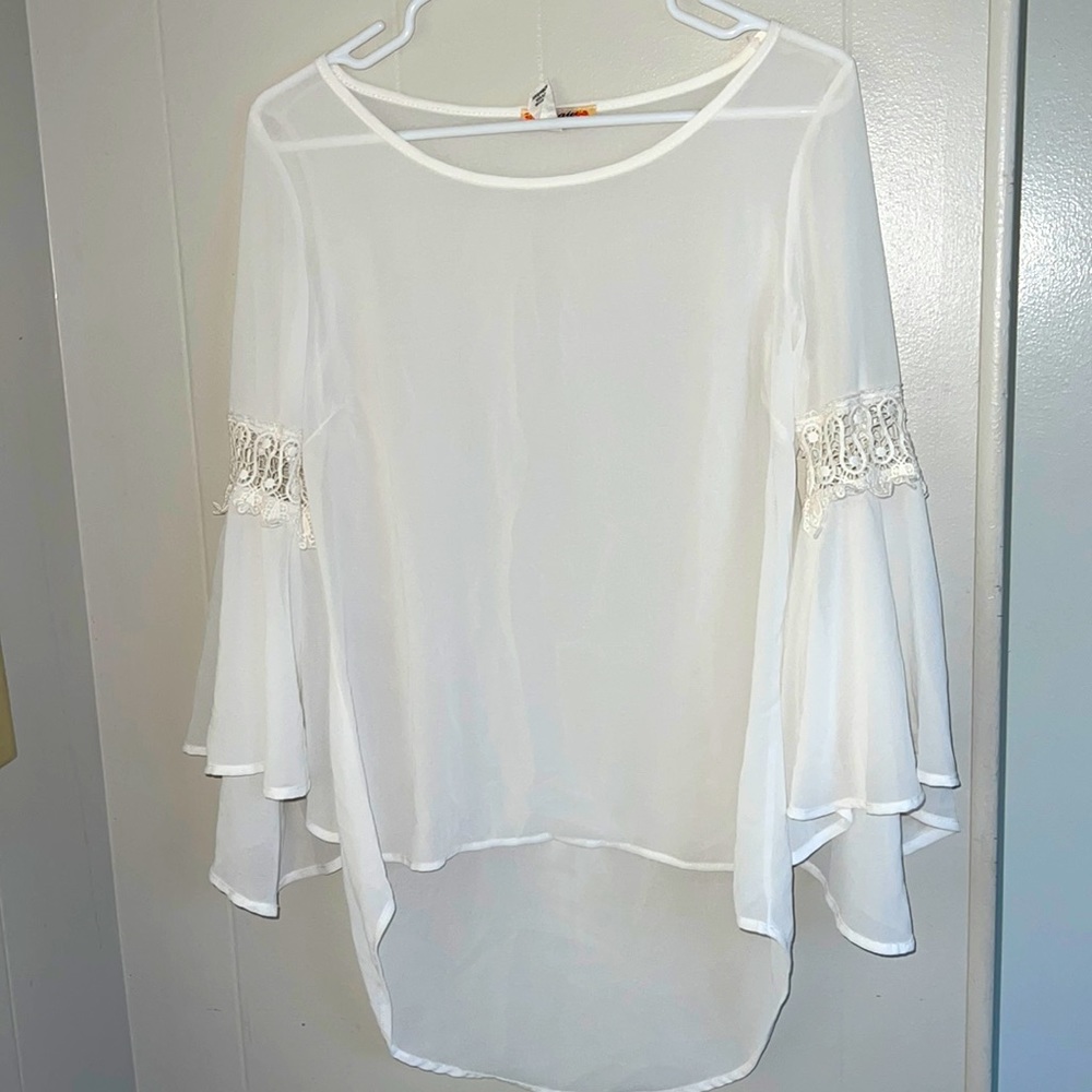 Sheer White Blouse